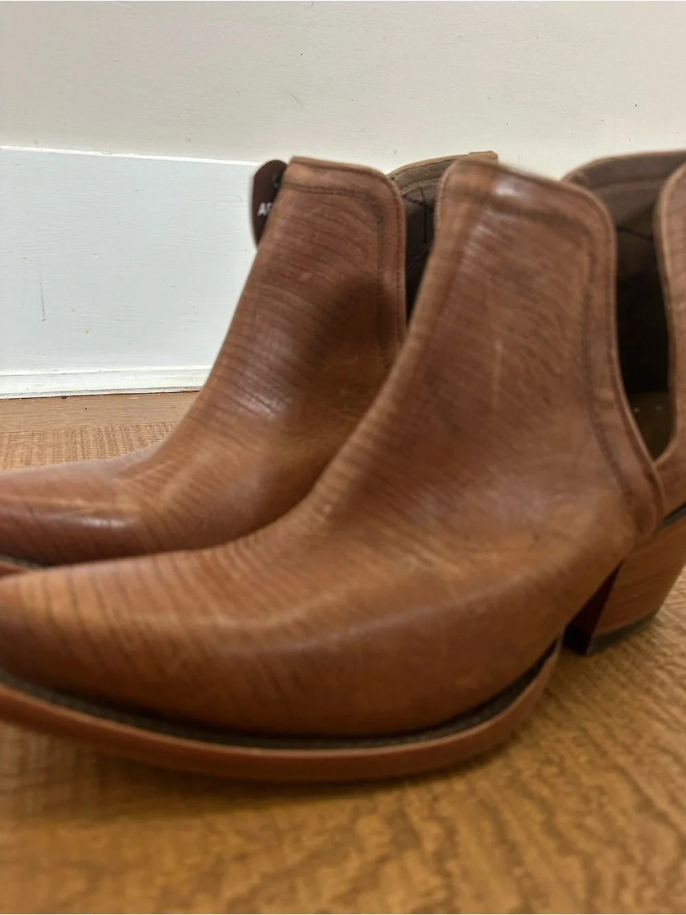 Ariat Dixon Toe Lizard Print Brown Boot Women 7.5